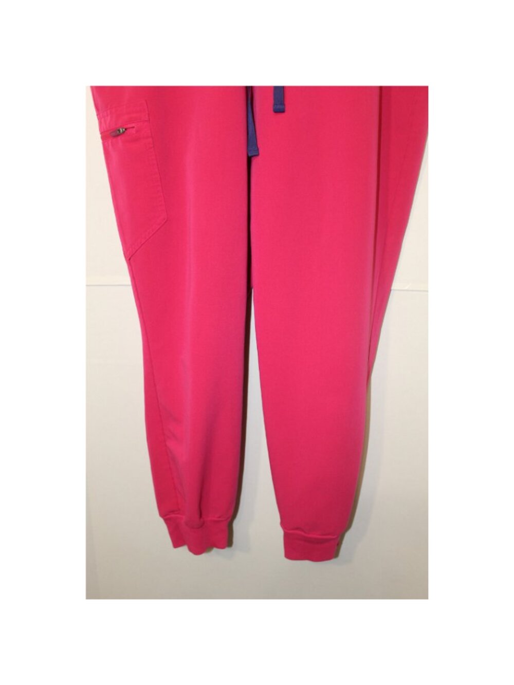 FIGS Zamora High-Waisted Jogger Scrub Pants Ultra Rose Size XL - Picture 6 of 12